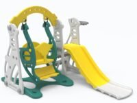 Amazon Brand - Solimo 3-in-1 Garden Penguin Slide & Swing for Indoor & Outdoor Use | for Kids 2-5 Years Old | Safe & Fun | Ideal for Boys & Girls | Toy for Kids | Easy Assembly, Multicolor