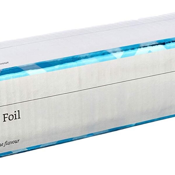 Amazon Brand - Solimo Aluminium Foil | 72 Meter | 11 Microns Thick | Food Grade | Cutter Included | Foil Paper for Food Wrapping | For Food Packing, Baking, Roasting