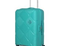 American Tourister Large Instavibe 79 CM Trolley Bag for Travel Polypropelene Suitcase with Mounted TSA Lock, Double Wheels, Flexi Packing Straps, and Side Hooks for Men & Women - Mint