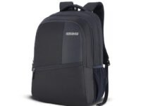 American Tourister Valex Laptop Backpack, 28L & 17" Inch Laptop Compartment, front organiser, bottle holder Backpack Bag For Man And Women, Blue