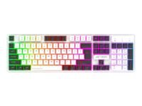 Ant Esports MK1700 Wired Membrane Gaming Keyboard –with Backlit RGB LED, USB-A Connection, Quiet Keystrokes, 12 Multimedia Function Keys - for Computer, PC, Desktop, Gamer– 1 Year Warranty–Mercury