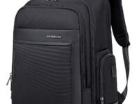 Arctic Hunter Travel Backpack for Men 45L Large Heavy Duty Office Travel Laptop Bag Fit Upto 17" Laptop 1680D Polyester Water-resistant Padded Overnight Laptop/Clothes Bag with Multi-Pocket, Black