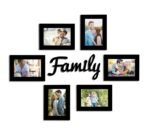 Art Street Family wall photo frame - Set of 6 photo frame and MDF Plaque
