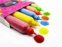 Ascension Rangoli Powder Colors Bottles Design Creativity Diwali Floor Rangoli Art Ceramic Colours Rangoli Color Powder Rang for Navratri Pongal Pooja Mandir with Rangoli Design Book (Set of 10)