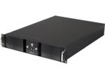 Athena Computer Power Corp. RM-DD2U24E608 2U Rackmount Black Steel Chassis