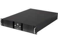 Athena Computer Power Corp. RM-DD2U24E608 2U Rackmount Black Steel Chassis