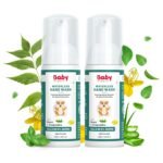 Babyorgano Non-Alcoholic Foam-Based Waterless Hand Wash for Kids 50ml – Natural Germ Protection with Aragvadha, Aloe Vera & Neem, Gentle Handwash for On-the-Go Hygiene (Pack of 2)