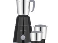 Bajaj GX-1 Mixer Grinder 500W | Superior Mixie For Kitchen | 2-In-1 For Dry Grinding | Blade Function With Titan Motor | 3 Stainless Steel Mixer Jars | 1 Year Product Warranty By Bajaj 【Black】