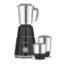 Bajaj GX-1 Mixer Grinder 500W | Superior Mixie For Kitchen | 2-In-1 For Dry Grinding | Blade Function With Titan Motor | 3 Stainless Steel Mixer Jars | 1 Year Product Warranty By Bajaj 【Black】