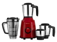 Bajaj Military Series Rex 750W 4 Jar Mixer Grinder | DuraCut Blades | 2-In-1 Function Blade In Dry Jar | 2 Yrs Warranty 【Red/Black】