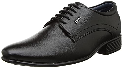 Bata Boss-Grip Men's Black Formal Shoes - 8 UK (8216133)