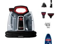 Bissell Portable Wet & Dry Vacuum Cleaner|Heatwave Technology removes Curry & Tough Stains|Deep Cleans Carpet, Sofa, Curtains, Mattress, Refreshes Garments|2 Yrs Warranty|Cleaning Formula incl