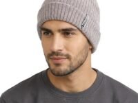 Boldfit Beanie Cap for Men Woolen Winter Cap for Men and Women in Winters for Thermal Wear Stylish Soft Caps for Boys & Girls for Warm Wear Head Garam Topaa for Cold Season Grey