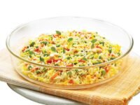 Borosil 2 L Baking & Serving Round Shape Dish | Borosilicate Glass Bakeware and Serveware Tray | Microwave, Oven & Dishwasher Safe Bowl | Transparent
