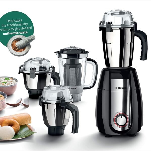 Bosch Pro 1000W Mixer Grinder MGM8842MIN - Black