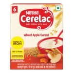 CERELAC Baby Cereal With Milk , Wheat Apple Carrot ,Stage 1, From 6 To 24 Months , Source Of Iron & Protein , Bag-In-Box Pack, 300g