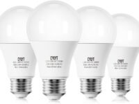CYLYT 100W Equivalent Bright LED Light Bulbs, Daylight White 5000K A19 Lightbulbs, Focos LED para Casa, for Kitchen Bedroom Indoor, 1500 Lumens, E26 Standard Base, 4-Pack, Non-Dimmable