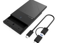 Cablet 2.5 Inch SATA Type C 3.1 HDD/SSD 6GBPS Speed Portable External Enclosure, 7mm and 9.5mm, Tool-Free Design, Supports UASP Max 6TB (Type C)