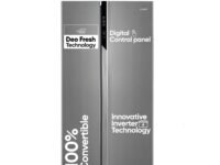 Candy 602 L Frost Free Side by Side Refrigerator with 100% Convertible Technology, Digital Control Panel and Magic Convertible Cooling 2-door (Shiny Steel, CSS6600TS)