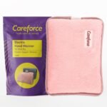 Careforce Electric Hot Water Bag for Pain Relief Heating Pad for Periods Cramps, Muscle Aches Hand Warmer for Shoulder, Back, Neck and Full Body Relief Heat Pack - Pink