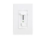 Cloudy Bay in Wall Dimmer Switch with Green Indicator,for LED Light/CFL/Incandescent, Single Pole &3-Way Dimmable Slide,600 Watt max,Cover Plate Included,White,UL Listed