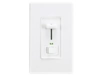 Cloudy Bay in Wall Dimmer Switch with Green Indicator,for LED Light/CFL/Incandescent, Single Pole &3-Way Dimmable Slide,600 Watt max,Cover Plate Included,White,UL Listed