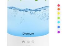 Cool Mist Humidifiers for Bedroom Large Room - Baby Air Humidifier with Night Light 8 Color - Quiet Ultrasonic Top Fill Humidifier - 28H Diffuser for Plants, Timer, Auto Shut-Off, 2.5L, White