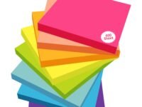 Cubic Multicolour Sticky Notes – 400 Sheets | 5 Bright Colours (80 Sheets Each) | Self-Adhesive, Removable & Residue-Free Memo Pads | Ideal for Notes, Reminders, Planning, Study & Office Use