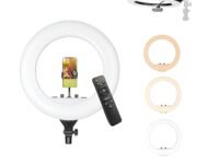 DIGITEK® (DRL-18RT) Profesional 46cm (18 Inch) LED Ring Light with Remote Control, Runs on AC Power with No Shadow apertures, Ideal use for Makeup Artist, Video Shoot, Fashion Photography & Many More