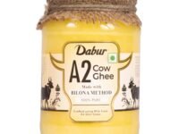 Dabur A2 Cow Ghee - 500ml | Rich in Vitamin A & Antioxidant properties | Made with Bilona method | Helps balance Vata & Pitta Dosha | Crafted using milk from A2 desi cows | 100% pure