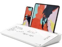 DeskBoard Buddy Desktop Whiteboard - Desk Dry Erase Easel Board Pad for Computer Table Top - Small Size, Portable, Glass Tabletop Notepad Bord with Mini Marker Stand - to Do List Notes (White)