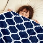 Divine Casa 120 GSM Microfiber Reversible Kids Single Bed Comforter | Ultra-Soft Toddler Blanket | Lightweight & Cozy | All-Season Bedding for Babies & Kids | 135 x 100 cm, Deep Blue
