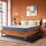 Duroflex LiveIn Bounce - 8 Inch Pocket Spring Mattress Queen Size, 3 Zone Roll Pack Mattress for Zero Motion Transfer, Medium Soft Firmness with Cotton Felt Layer, (75X60X8 Inches)