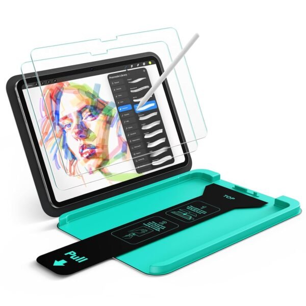 ESR 2 Pack Armorite Paper-Feel Screen Protectors for iPad Pro 11 Inch (M5/M4) 2025/2024, Military Grade Protection, 9H Matte Tempered Glass Film with Ultra Fit Tray, Write Like on Paper, Anti-Glare