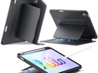 ESR for iPad (A16) 11th Generation Cover, iPad 11th/10th Gen Cover (2025/2022), Vertical Stand Case, Multi Stand Angles, Ultra-Stable Case with Pencil Holder, Flip Series, Black