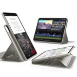 ESR for iPad Pro 11 Inch Case (M5/M4) Cover 2025/2024, Rotating Case with Removable Magnetic Cover, Adjustable Portrait/Landscape Stand, 9 Standing Angles, Shift Series, Shift Series,Titanium