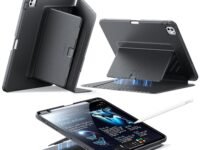 ESR for iPad Pro M5/M4 13 inch Cover Case (2025/2024), Vertical Stand Cover, Multi Stand Angles, Ultra-Stable Case for iPad Pro 13 with Pencil Holder, Flip Series, Black