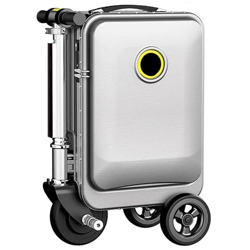 Electric Luggage With Smart Cart Cover, 20 Inch Aluminum Alloy Frame, Boarding Case for Riding Students, One Color, Una Talla