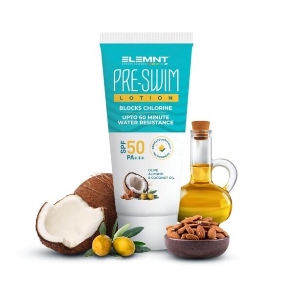 Elemnt Pre Swim Body Lotion for Kids & Adults | Chlorine Protection, Anti-tan Body Lotion, Protection from Sea Water Impurities & Pool Chemicals | Upto 60 mins of Water Resistance | 50 ML