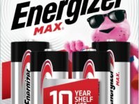Energizer 30039800039768 Max C Batteries, Premium Alkaline C Cell Batteries (4 Battery Count), Silver