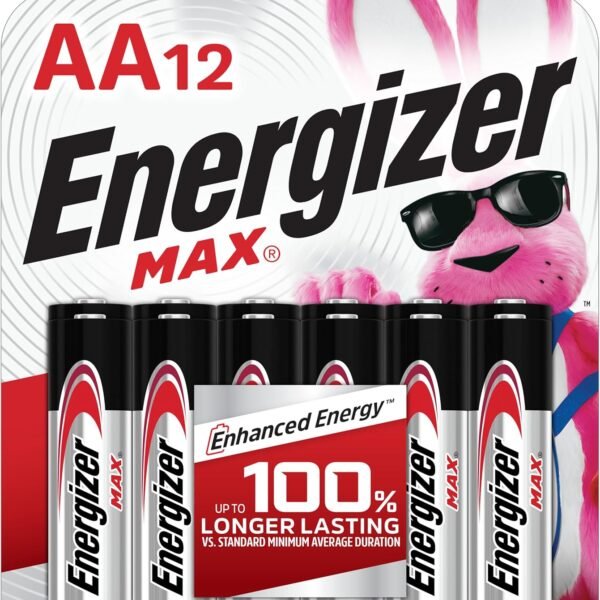 Energizer MAX AA Batteries, 12 Pack, Double A Alkaline Batteries
