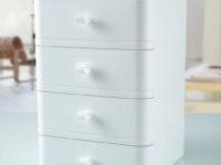 Eono White Storage Box Drawer - Multipurpose Plastic Desktop Stackable Organizer For Student Stationery And Office Supplies (4)