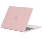 EooCoo Case Compatible for New MacBook Air 13.6 inch M4 A3240 M3 A3113 M2 A2681 with Touch ID,2025 2024 2022 Release,M2 M3 M4 Air 13'' Laptop Protective Plastic Hard Shell Cover,Matte Surface, Pink