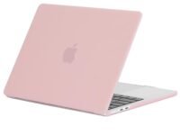 EooCoo Case Compatible for New MacBook Air 13.6 inch M4 A3240 M3 A3113 M2 A2681 with Touch ID,2025 2024 2022 Release,M2 M3 M4 Air 13'' Laptop Protective Plastic Hard Shell Cover,Matte Surface, Pink