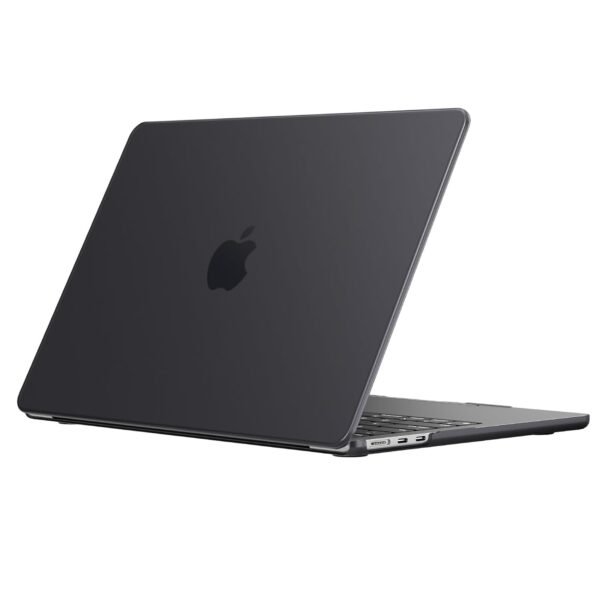 EooCoo Case Compatible with New MacBook Air 15/15.3 inch M4 A3241 M3 A3114 M2 A2941 with Liquid Retina Display&Touch ID,2025 2024 2023 Release,Protective Plastic Hard Shell Cover,Matte Surface, Black