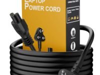 FEDUS 1M 3 Pin AC Laptop Power Cord Cable Notebook Computer Replacement Charger Wire 18AWG Laptop Adapter Power Cable Charger Power Cord with Universal Mickey Mouse Connector