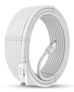 FEDUS Cat6 Ethernet Cable, 1M High Speed 550Mhz 10 Gigabit Speed Utp Lan Cable, Network Cable Internet Cable Rj45 Cable Lan Wire, 6 Wires For Laptop, Pc, Television, Router, Modem - White