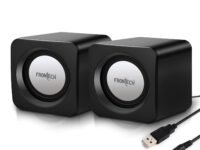 FRONTECH 2.0 Multimedia Speakers with USB Power, AUX Connectivity & Volume Control (SPK-0002BLK)
