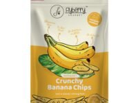 Flyberry Gourmet Vacuum Cooked Banana Chips 30g - No Palm Oil, Less than 6% Rice Bran Oil, Healthy Snacking with High Nutrient Content, No Added Preservatives
