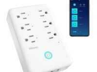 GHome Smart Plug Outlet Extender, Surge Protector with 3 Individually Controlled Smart Power Strips and 3 USB Ports, Works with Alexa & Google Home, 15A/1800W, White